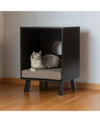 Sturdy Modern Cat End Table Cat Bed Cube Lounge