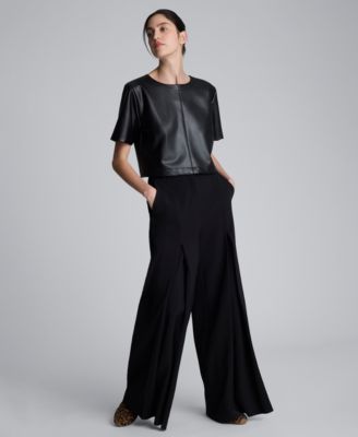 Women's Inverted Pleat Wide Leg Pants