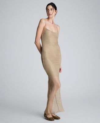 Kenneth Cole - Women's Crystal Netting Sleeveless Maxi Dress