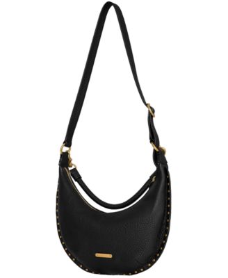 Darren Small Leather Crescent Crossbody Bag