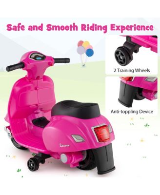 Kids Ride on Motorcycle with Training Wheels Headlight Horn 6V Battery