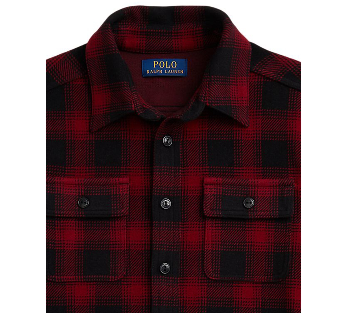 Polo Ralph Lauren Boys 8-20 Flannel Long Sleeve Shirt Jacket In Red