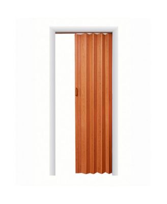 Plaza Pecan Vinyl Accordion Door with Hardware
