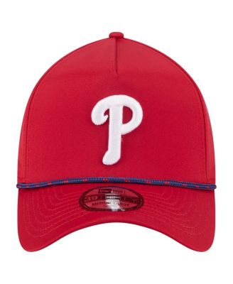 Men's Red Philadelphia Phillies 39THIRTY A-Frame Perforated Flex Hat