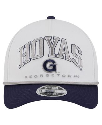 Men's White/Navy Georgetown Hoyas Arch Two-Tone Rope 9FORTY A-Frame M-Crown Adjustable Hat