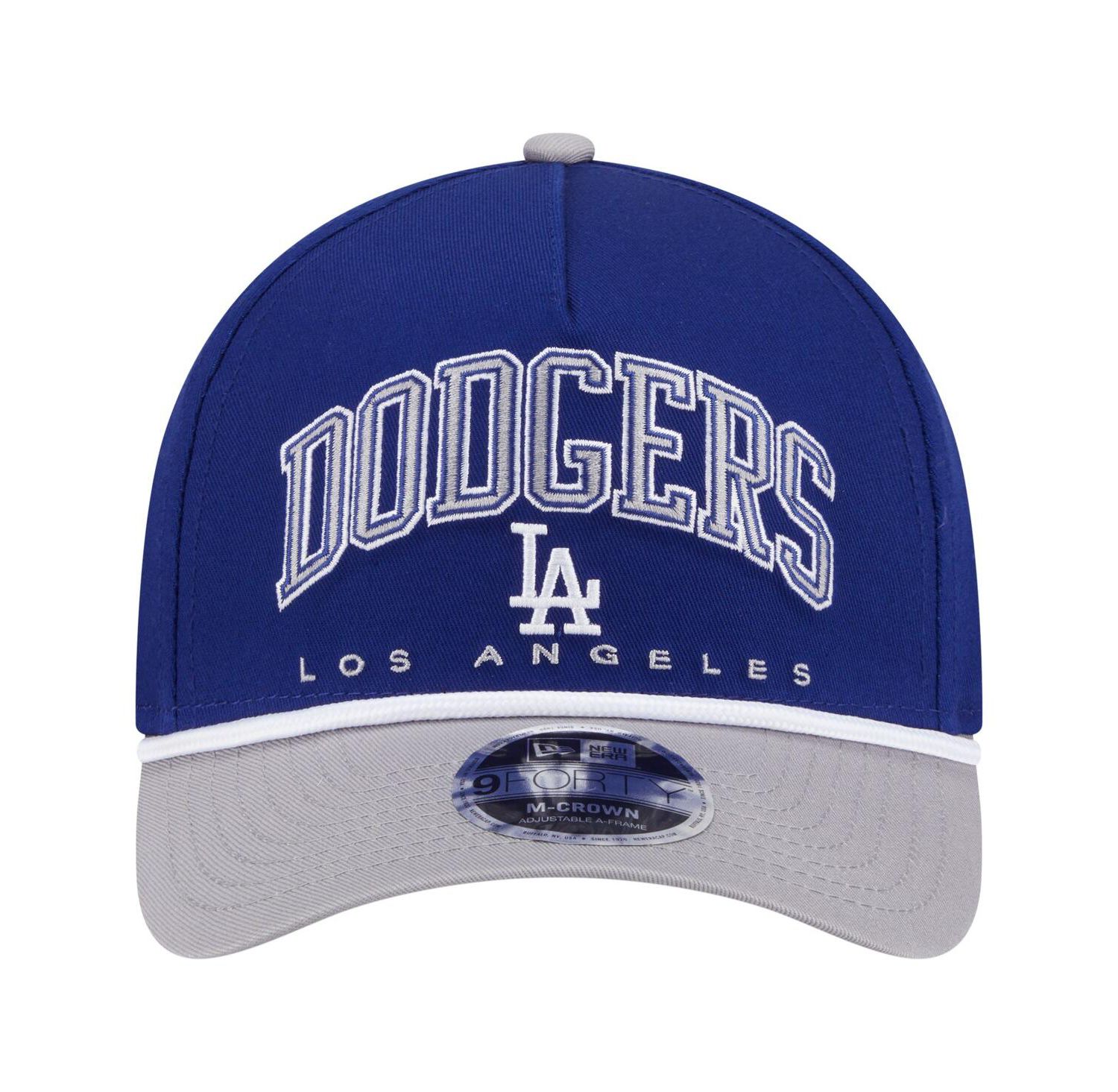Men's Royal/Gray Los Angeles Dodgers Arch 9FORTY A-Frame M-Crown Adjustable Hat