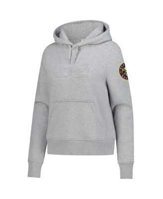 Lol&euml; Women's Gray Denver Nuggets Icon Pullover Hoodie