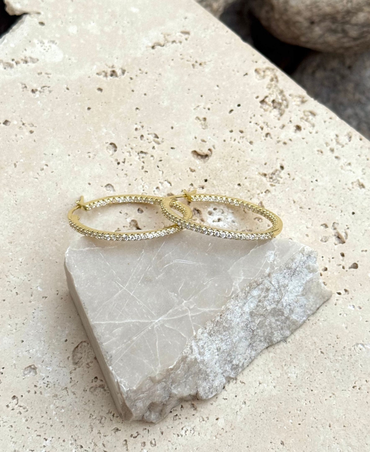 Adornia Gold Cz Infinity Hoop Earrings In Gold