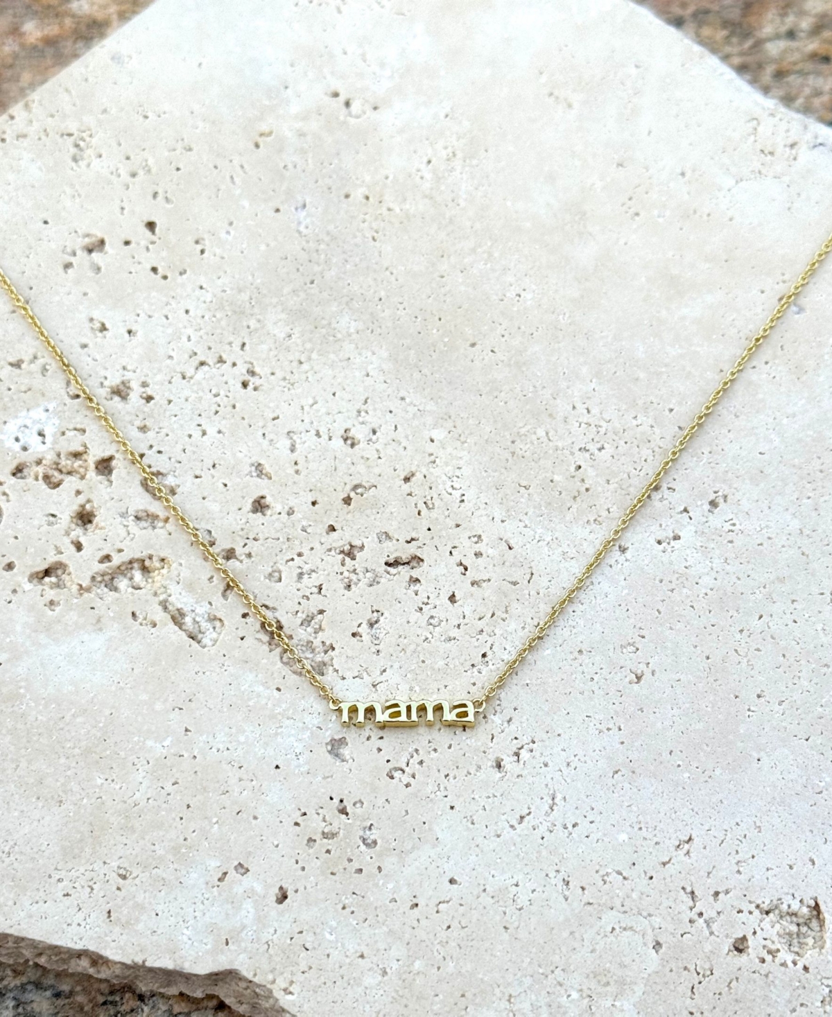 Adornia 14k Plated Mama Necklace In Gold
