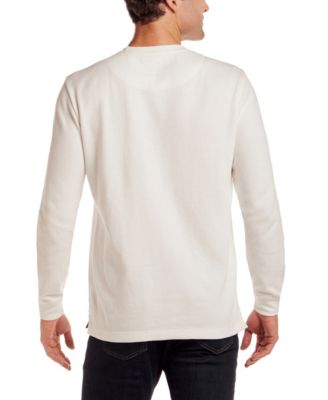Men's Long Sleeve Textured Waffle Crewneck T-Shirt