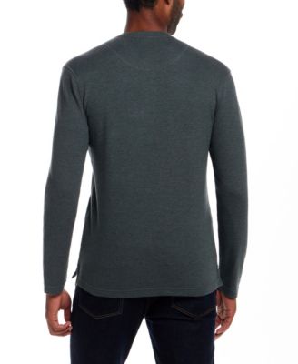 Men's Long Sleeved Waffle Henley T-shirt