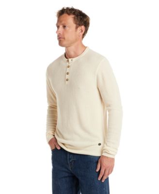 Men's Soft Touch Ribbed Henley Sweater