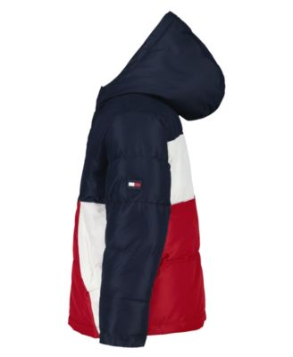 Boys' 8-20 Color Block Puffer Jacket