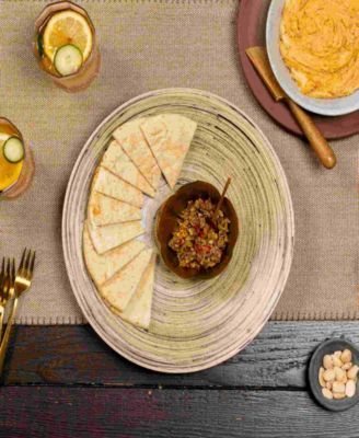 Lexa Collection 12" Bamboo Footed Plate