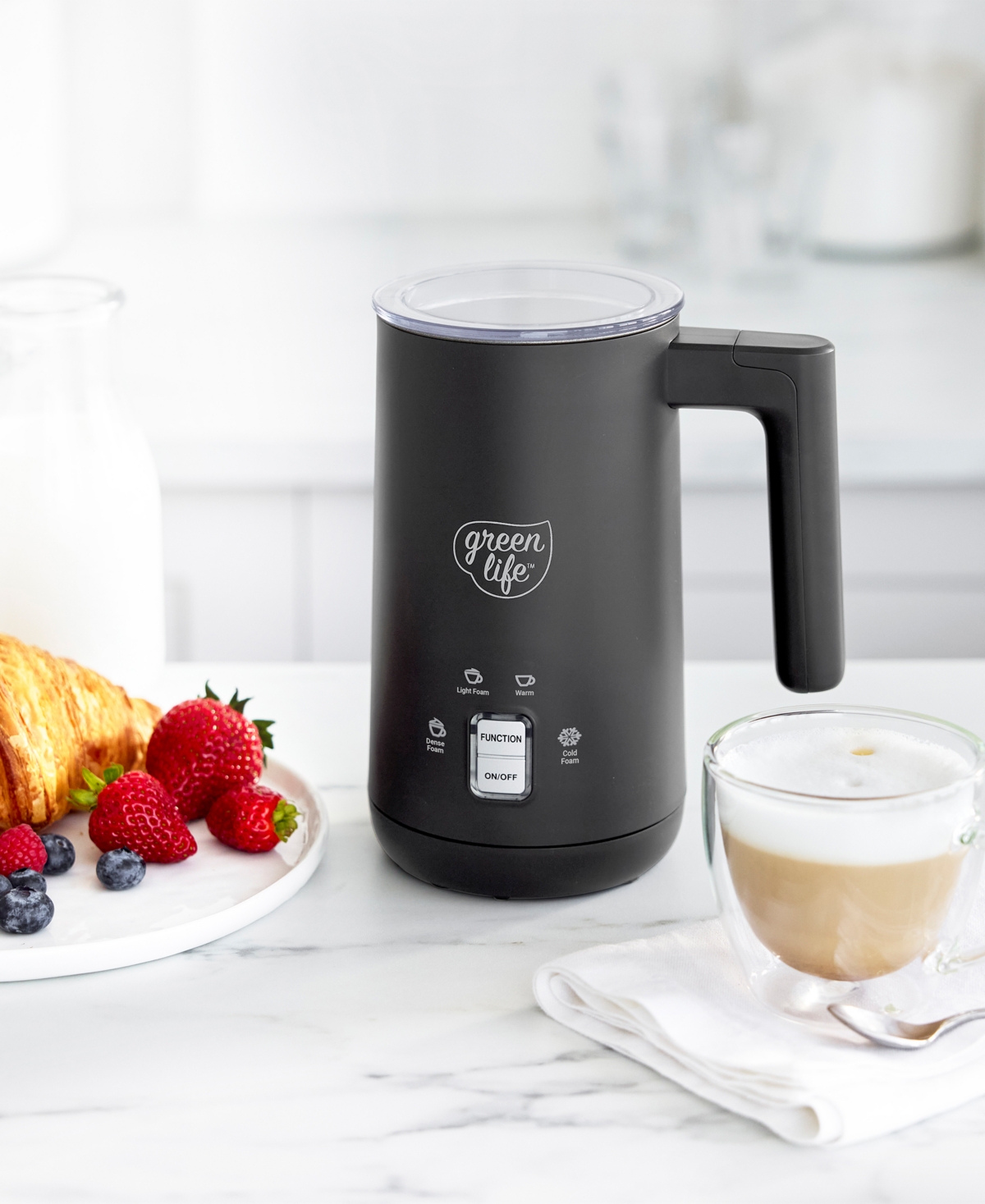 Greenlife 10 Oz. Instant Milk Frother In Black