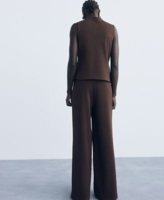 Women's Elastic Waist Straight-Fit Pants