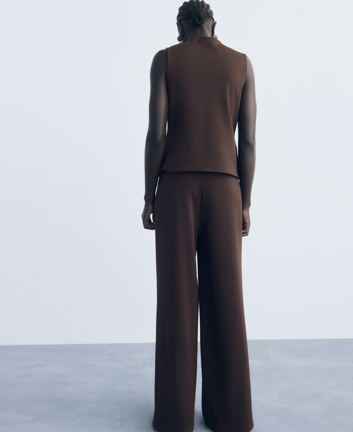 Mango Women's Elastic Waist Straight-Fit Pants