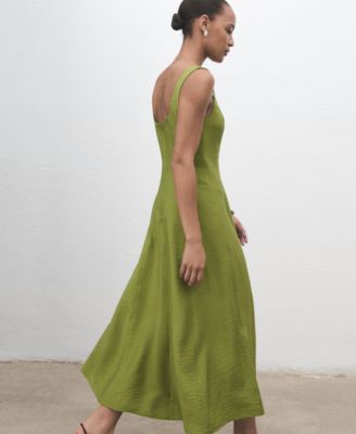 Women's Stitching Detail Midi Dress