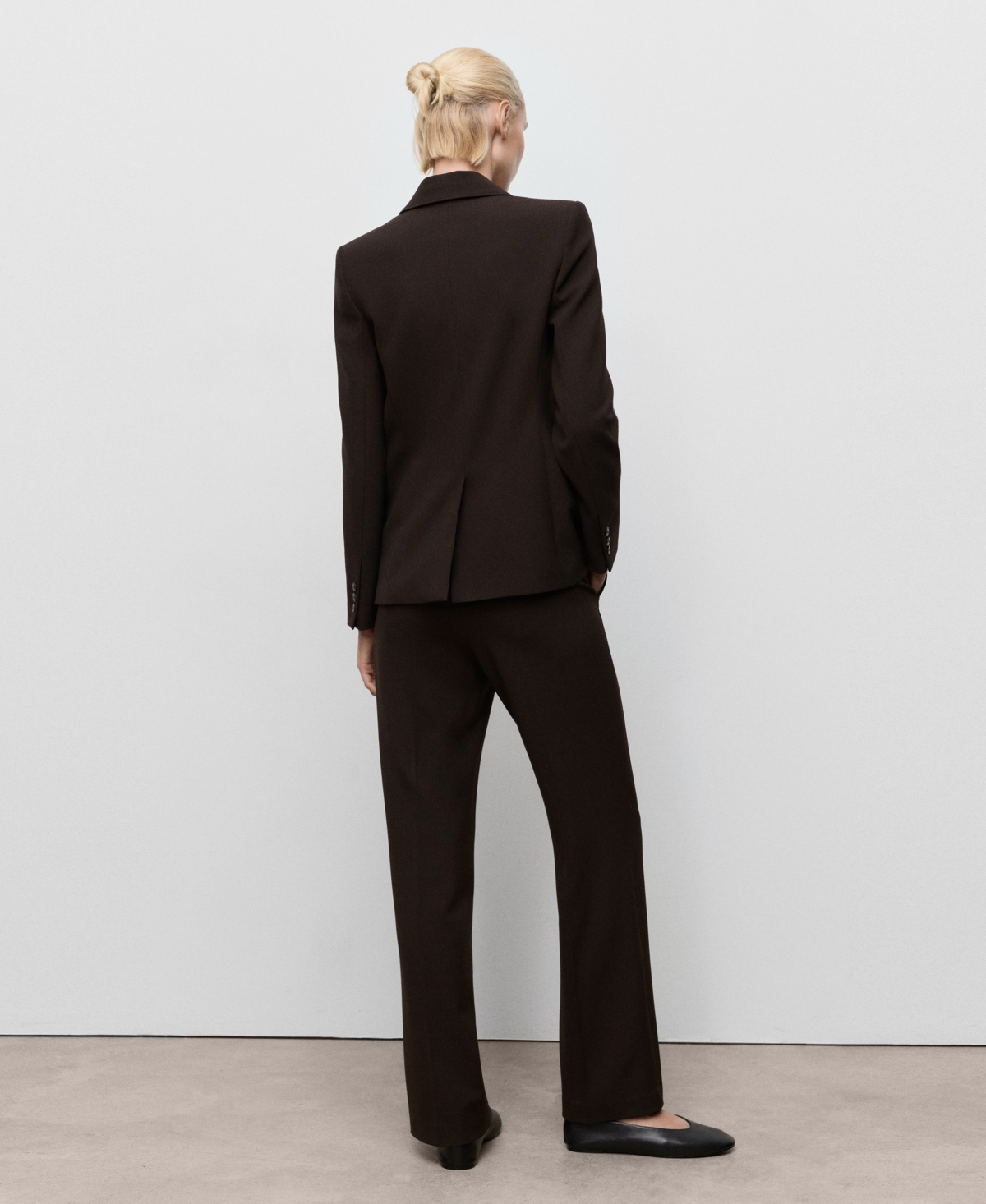 Mango Women's Straight-fit Suit Pants In Black