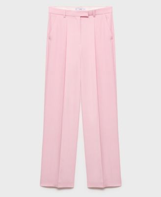 MANGO - Women's Wide Leg Suit Pants