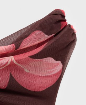 Women's Asymmetrical Floral Dress