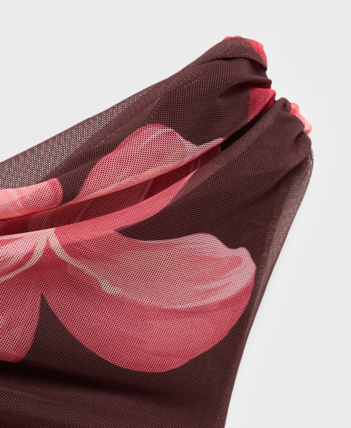 Mango Women's Asymmetrical Floral Dress In Red