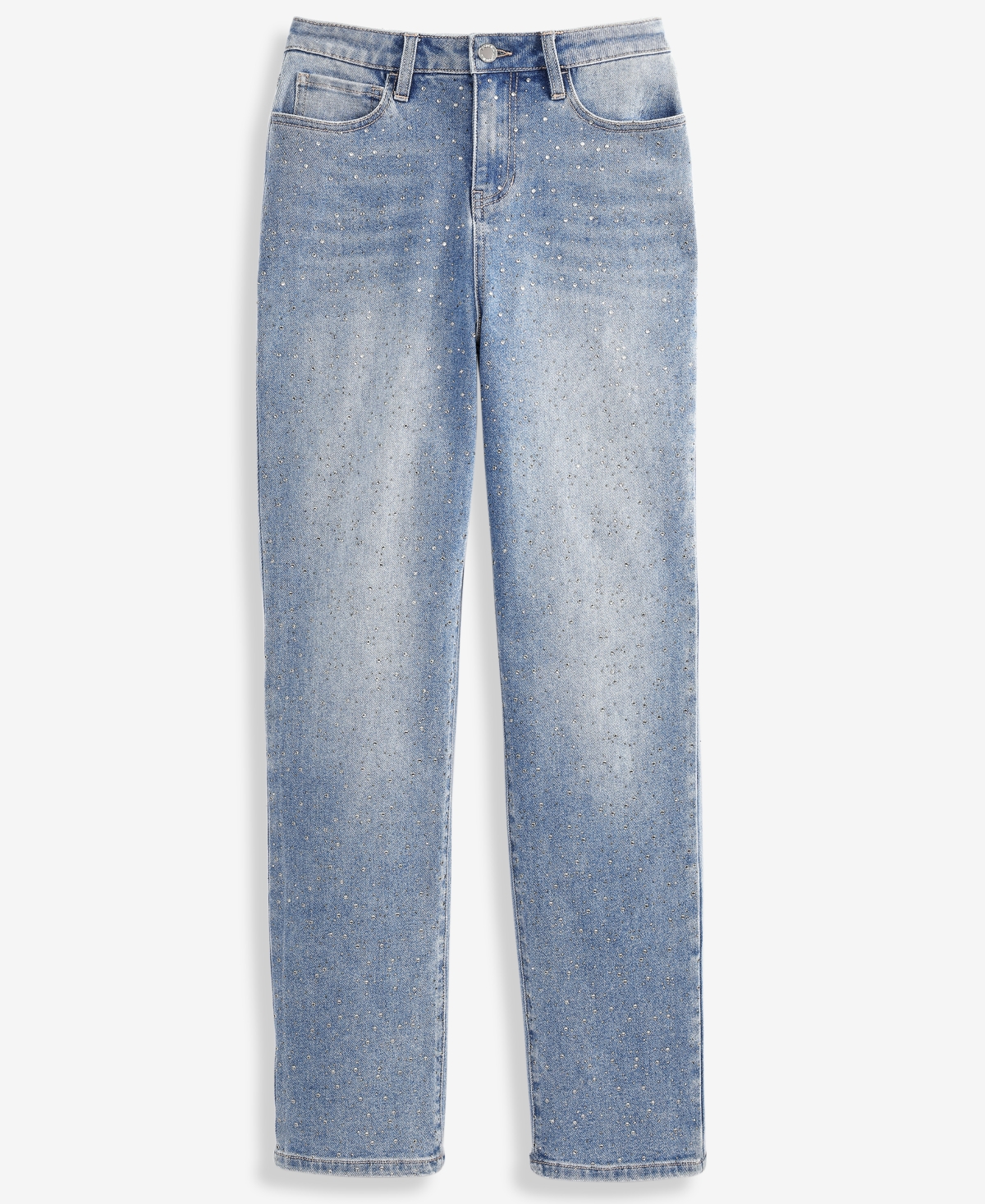 Inc International Concepts Women's Embellished Straight-leg Jeans, Macy's Exclusive In Blue