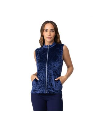 Women's Crushed Velvet Golf Vest