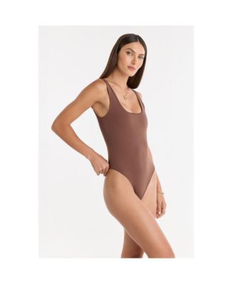 Womens Loren Bodysuit - Pearl