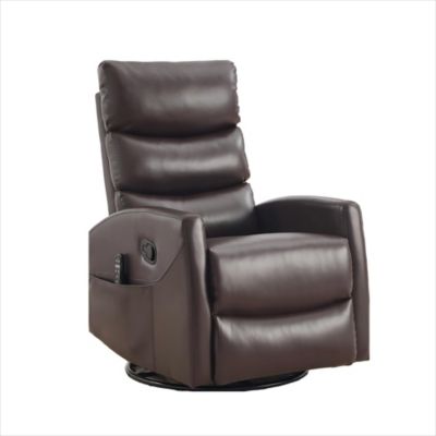 Heat Massage Manual Recliner Chair with Rocker and Swivel for Living Room