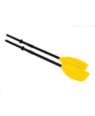 Challenger 2 Inflatable 2 Person Floating Boat Raft Set w/ Oars & Air Pump