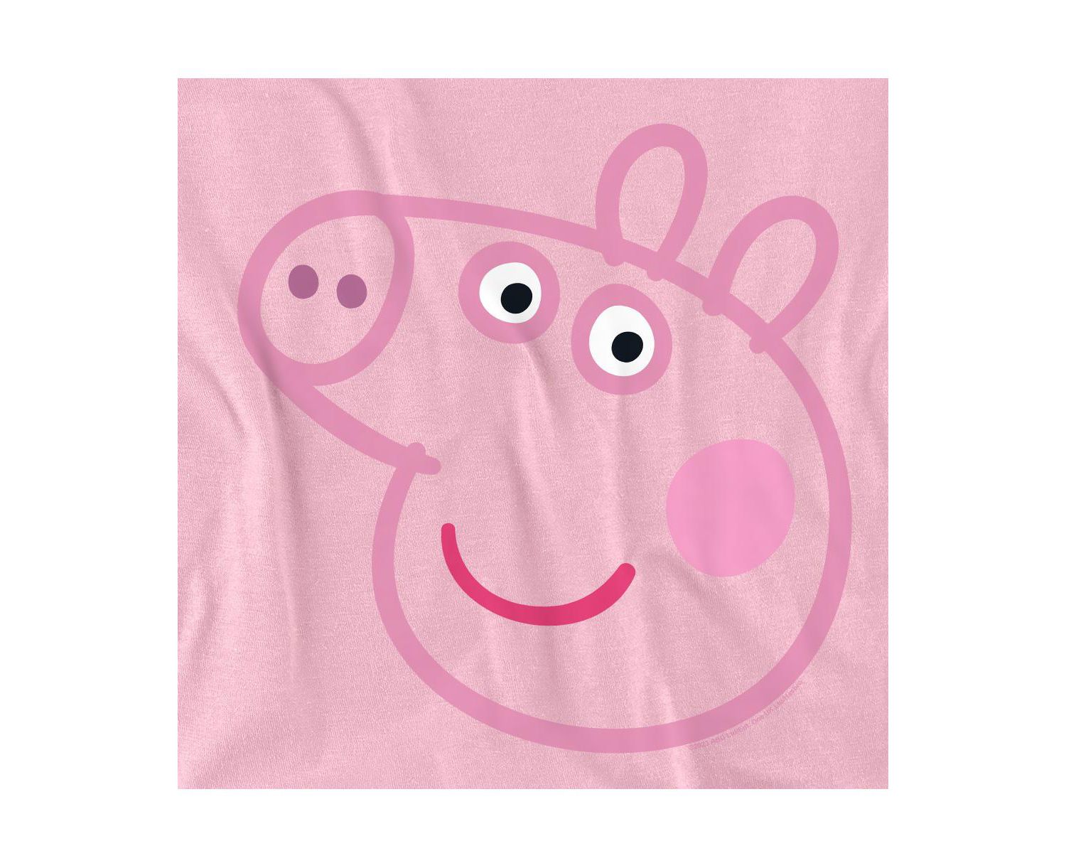 Men's Peppa Pig Pink Out Peppa Pig Face T Shirt