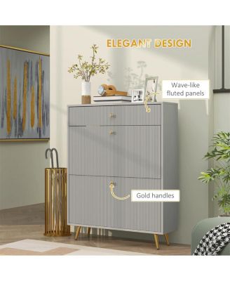 Shoe Cabinet with Adjustable Shoe Rack for Space-Saving and Organized Entryway Storage