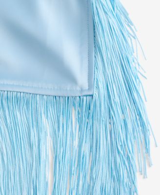 Women's Cowl-Neck Fringe-Hem Midi Dress, Created for Macy's