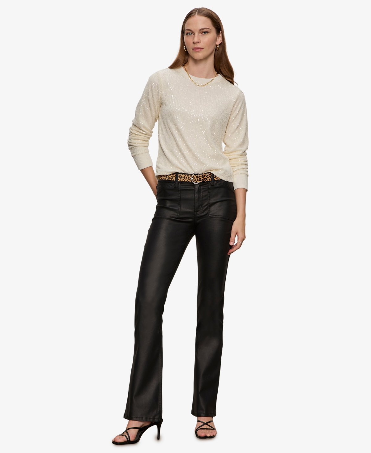 Sanctuary Women's Sparkle Together Sequin Top In Gray