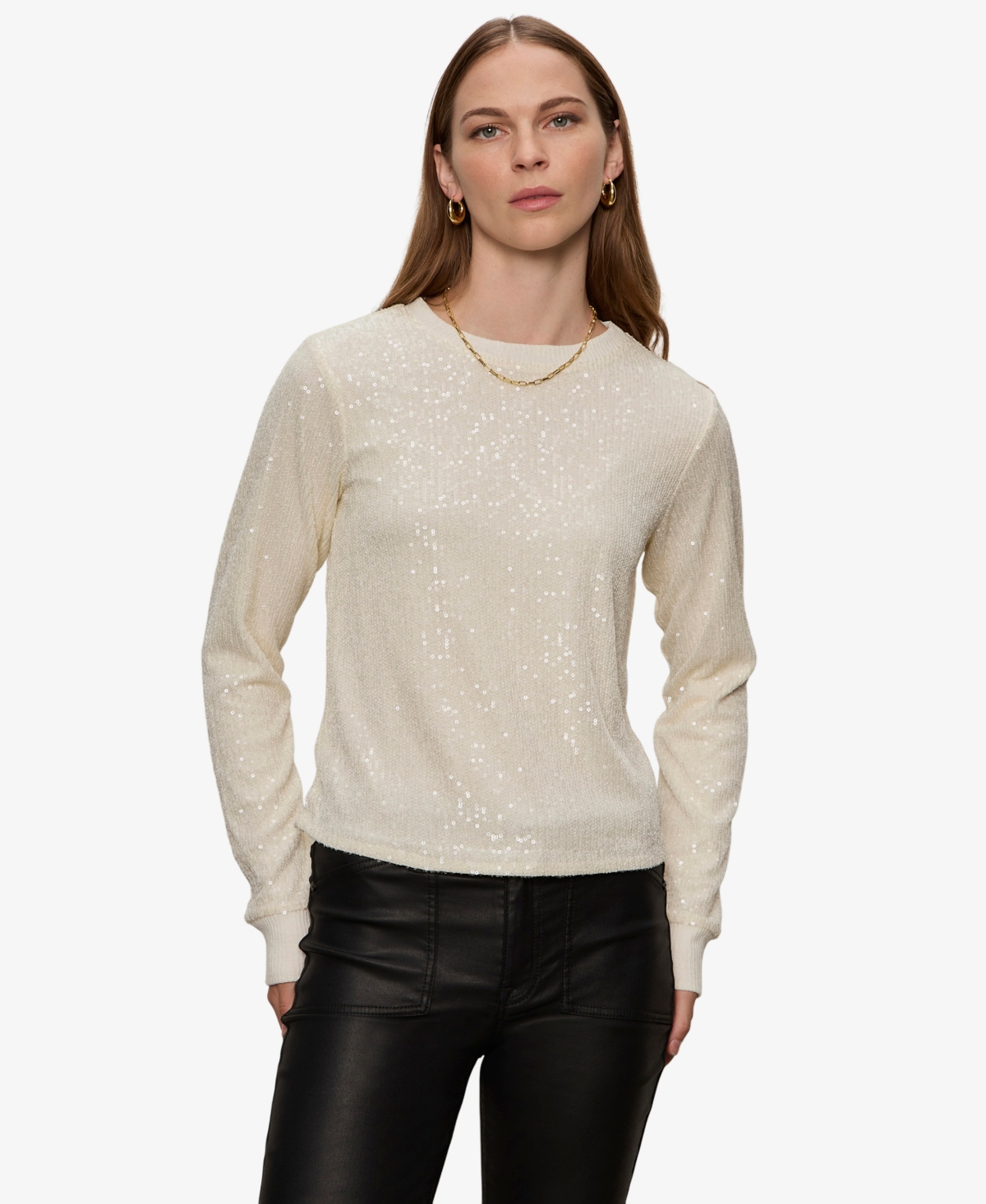 Sanctuary Women's Sparkle Together Sequin Top In Gray