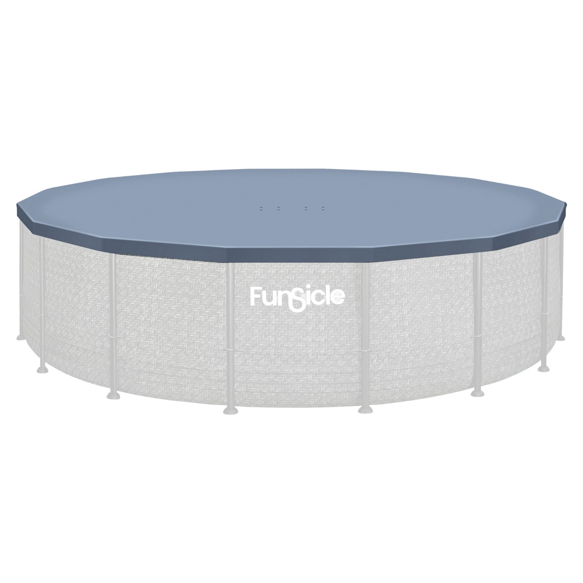 Funsicle 16ft Round Above Ground Frame Pool Debris Cover, Accessory Only, Gray