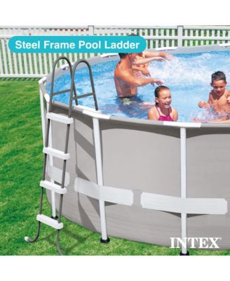 Steel Frame Above Ground Swimming Pool Ladder for 48 Inch High Wall Pools