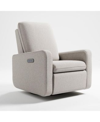 Teddi Power Recliner Swivel Glider (Dune Basketweave)