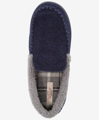 Men's Venetian Contrast-Stitch Moccasin Slippers