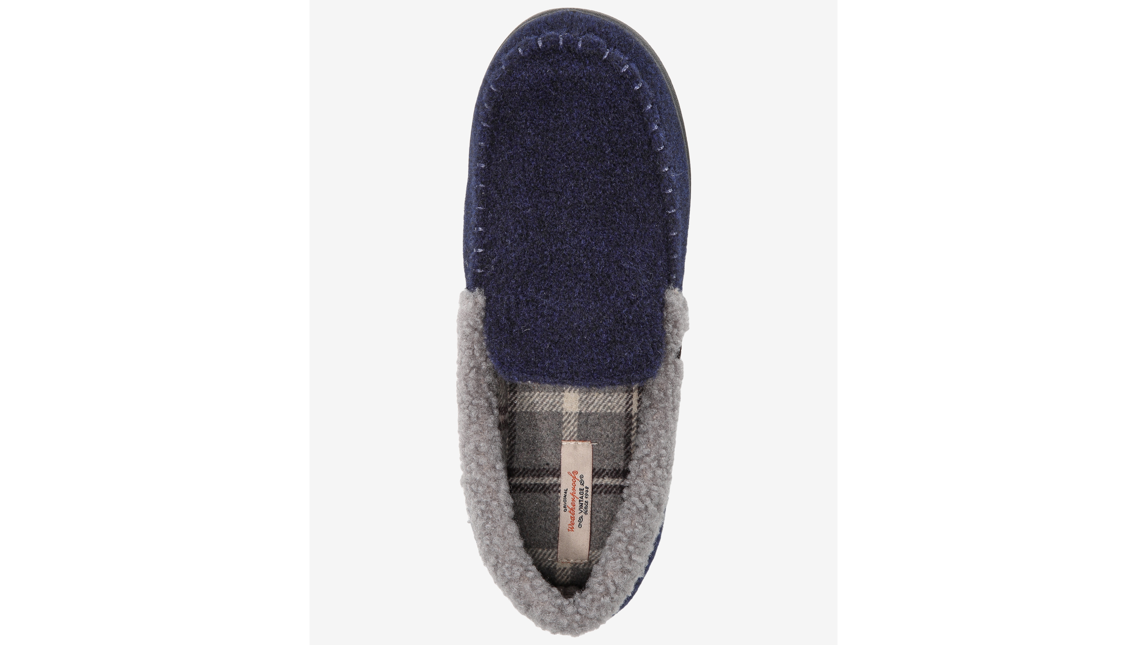 Weatherproof Men's Venetian Contrast-Stitch Moccasin Slippers