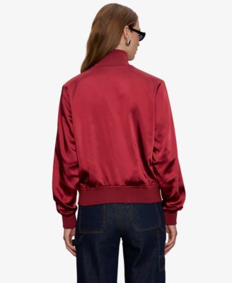 Women's Long Sleeve Satin Track Jacket