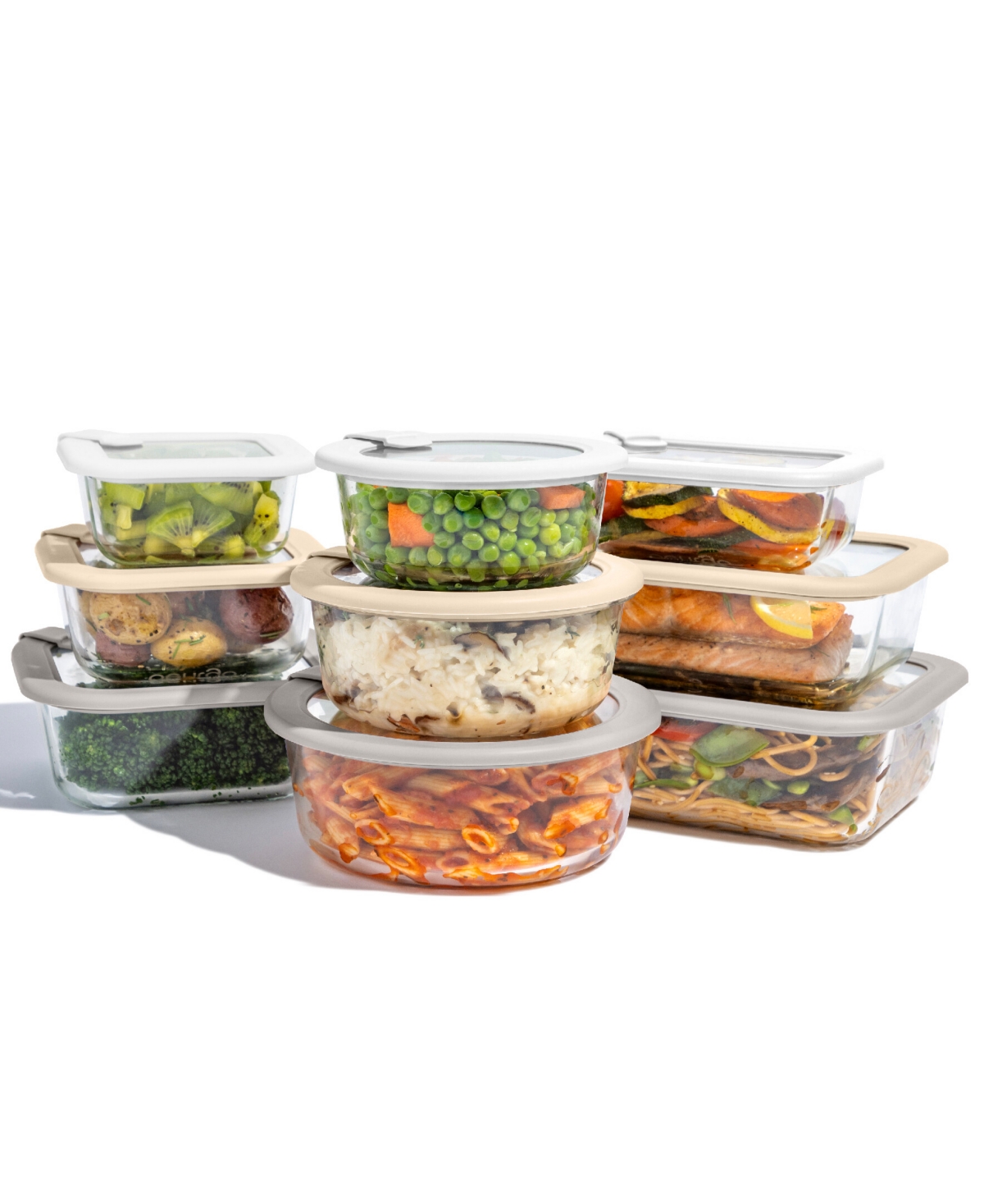 Bentgo Signature 18-pc. Glass Food Storage Set In White