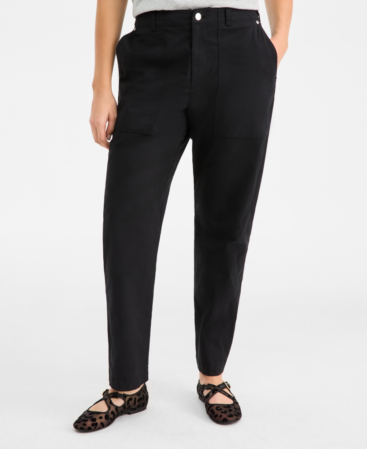 On 34th Women's Straight Leg Patch-Pocket Pants, Macy's Exclusive