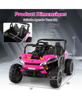 12V Kids Ride on Truck with Parental Remote 3 Speeds & Reverse Forward Function