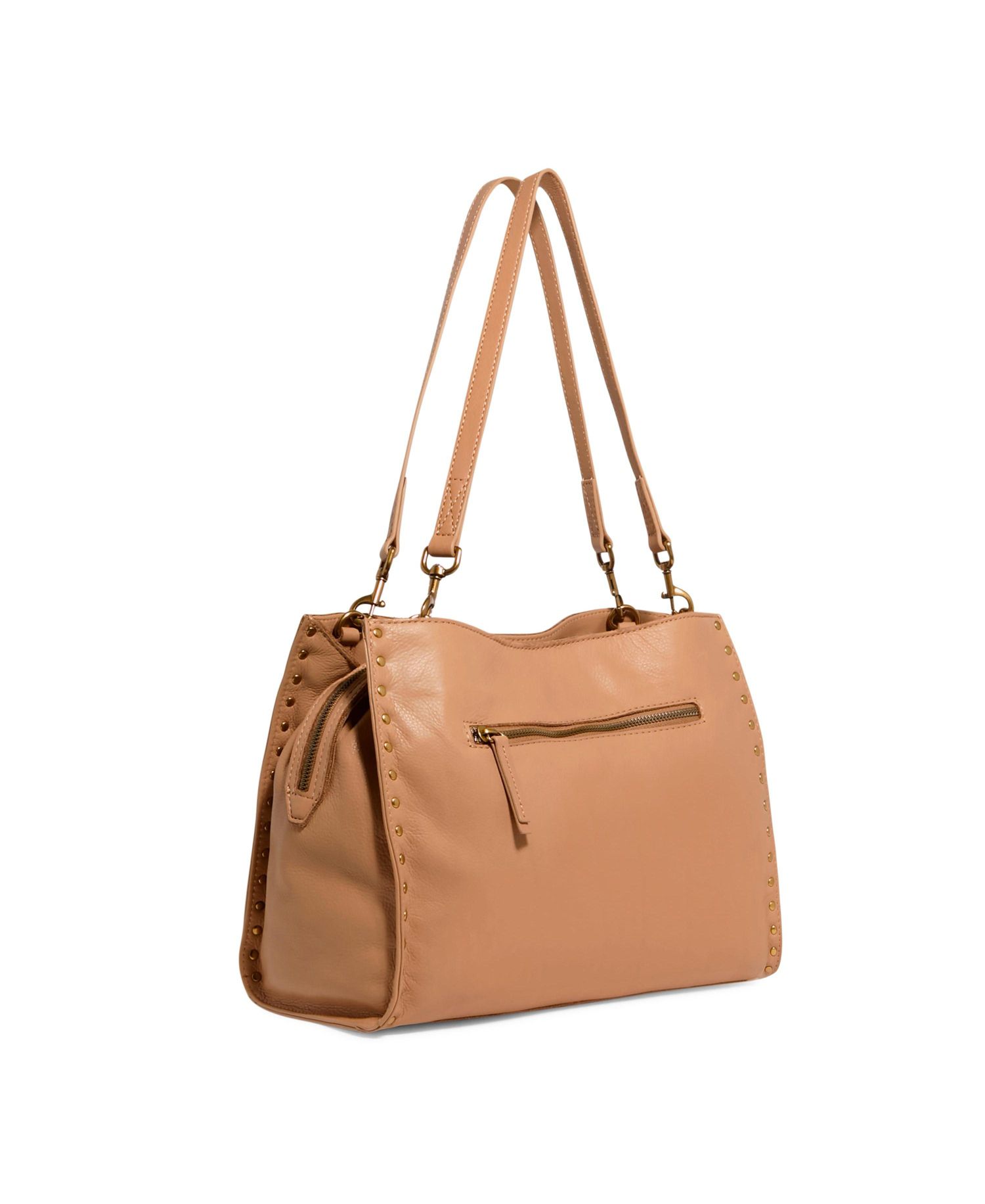 Lenox Studded Triple Entry Satchel
