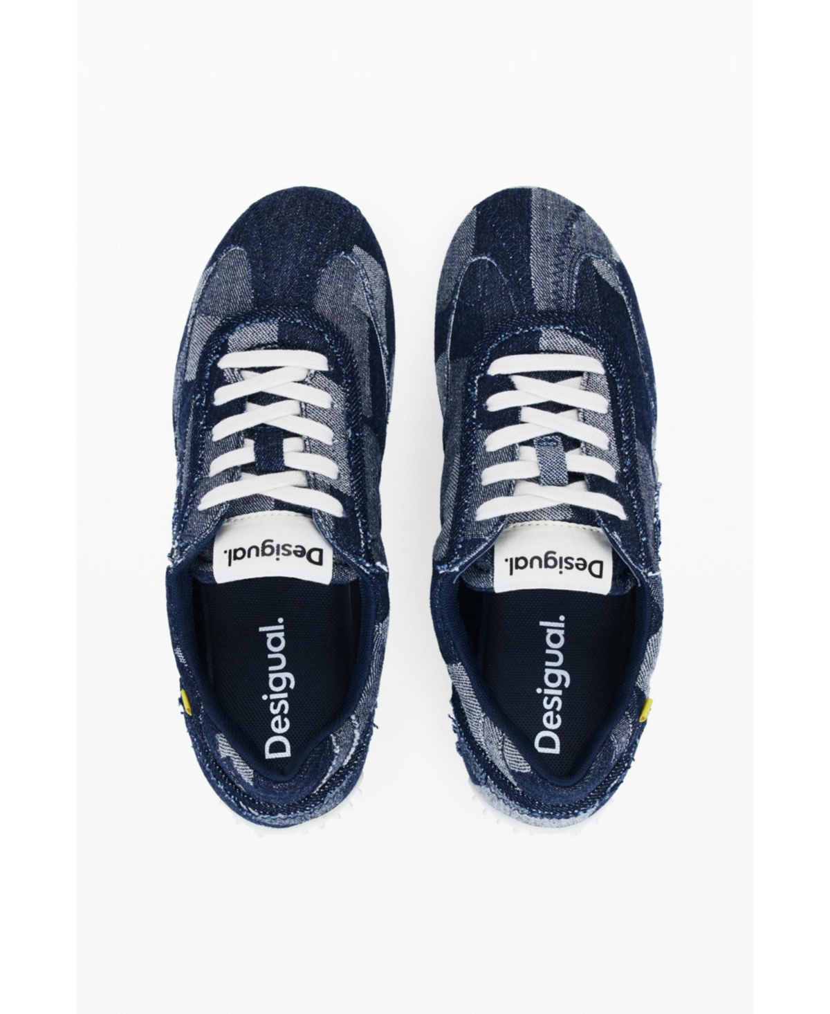 Desigual Women's Denim patchwork sneaker