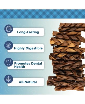 6” Braided Collagen Sticks for Dogs – 5 Count Bag – All-Natural