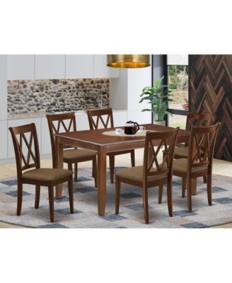 Dining Room Set Mahogany, DUCL7-MAH-C