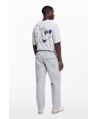 Men's Tailored long trousers with embroidery